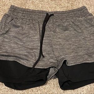 Champion Salt & Pepper Athletic Shorts